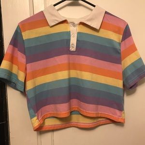 A colorful crop top